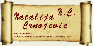 Natalija Crnojević vizit kartica